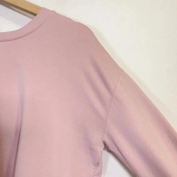 TWO BY VINCE CAMUTO | LAYERED DUSTY  ROSE PINK LONG SLEEVE TOP - Picture 5 of 13